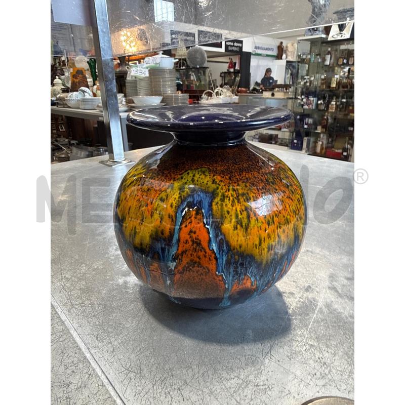 VASO ANNI 70 ARANCIO E BLU | Mercatino dell'Usato San giovanni teatino 1