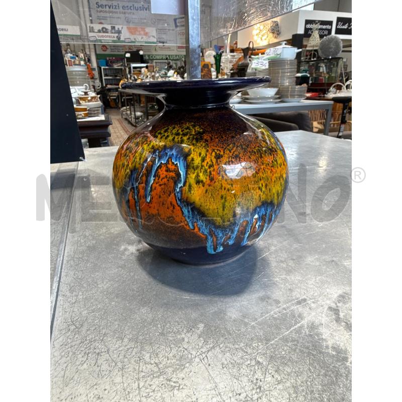 VASO ANNI 70 ARANCIO E BLU | Mercatino dell'Usato San giovanni teatino 2