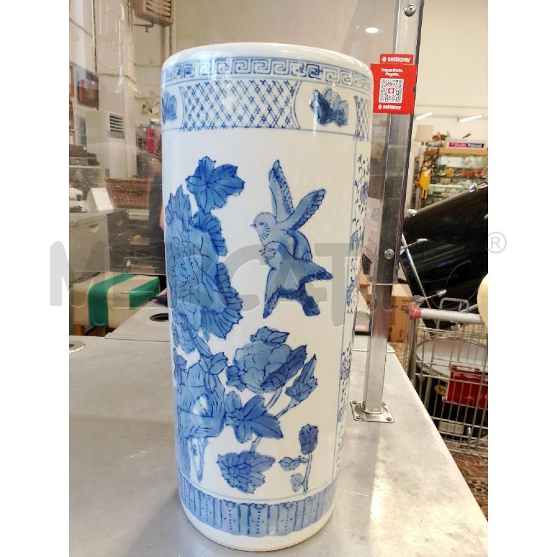 VASO BIANCO AZZURRO UCCELLINI | Mercatino dell'Usato San giovanni teatino 1