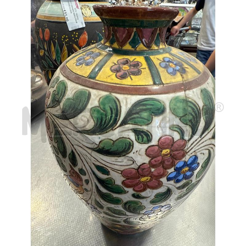 VASO BIANCO FIORI FOGLIE  | Mercatino dell'Usato San giovanni teatino 2