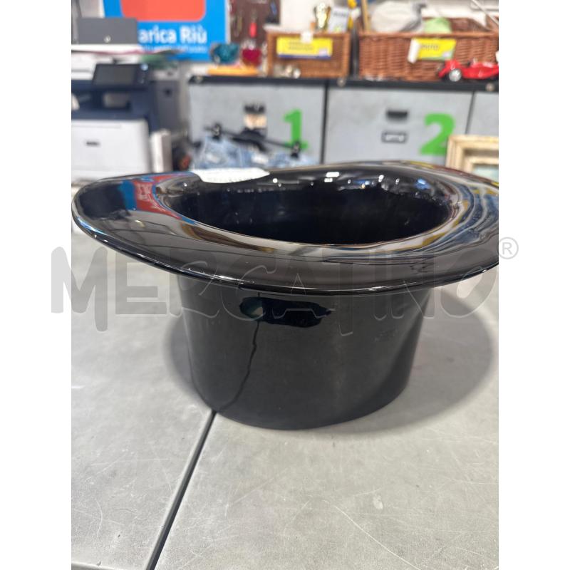 VASO CAPPELLO CERAMICA NERO | Mercatino dell'Usato San giovanni teatino 1