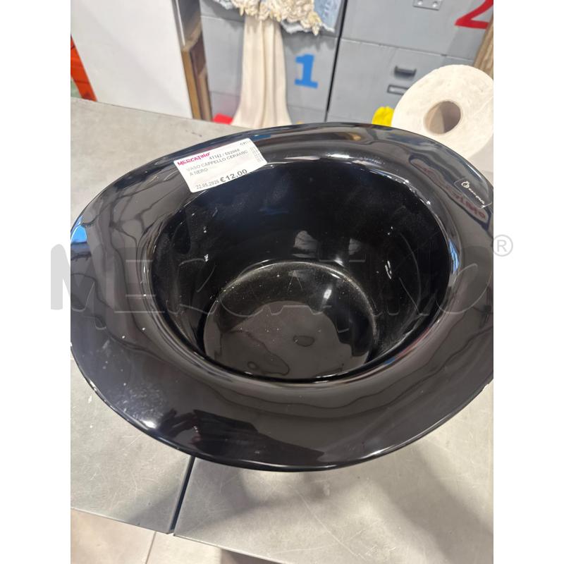 VASO CAPPELLO CERAMICA NERO | Mercatino dell'Usato San giovanni teatino 2