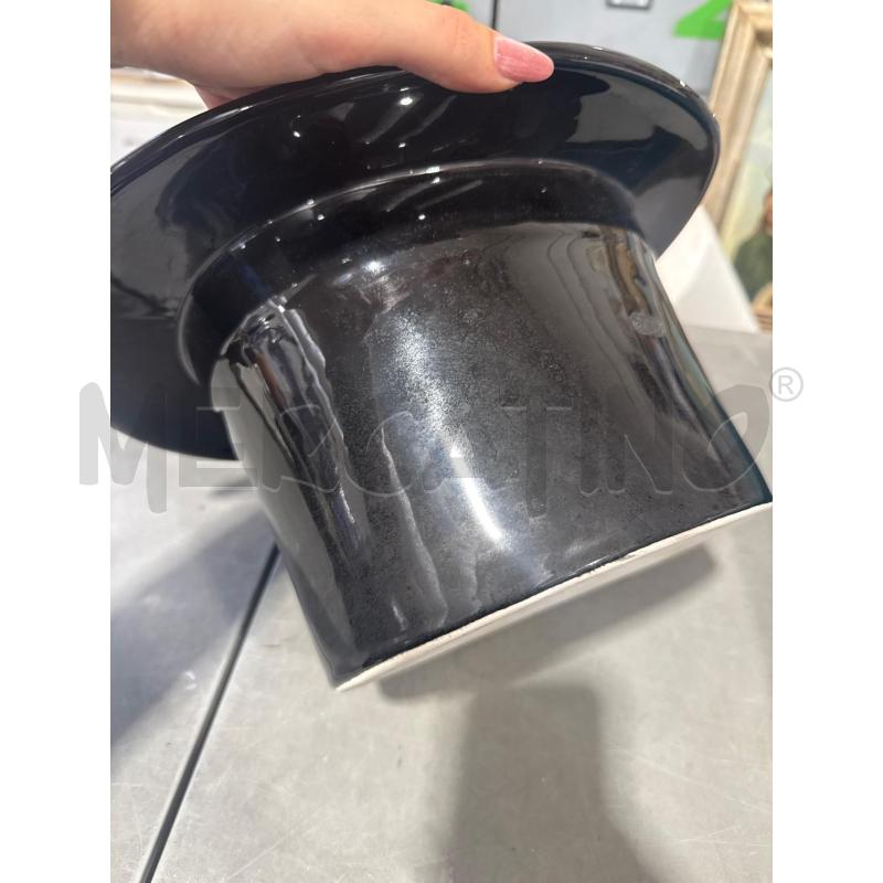 VASO CAPPELLO CERAMICA NERO | Mercatino dell'Usato San giovanni teatino 3
