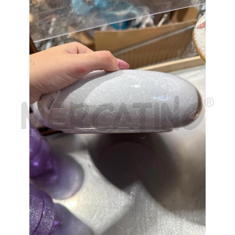 VASO CERAMICA BIANCO BASSO | Mercatino dell'Usato San giovanni teatino 2