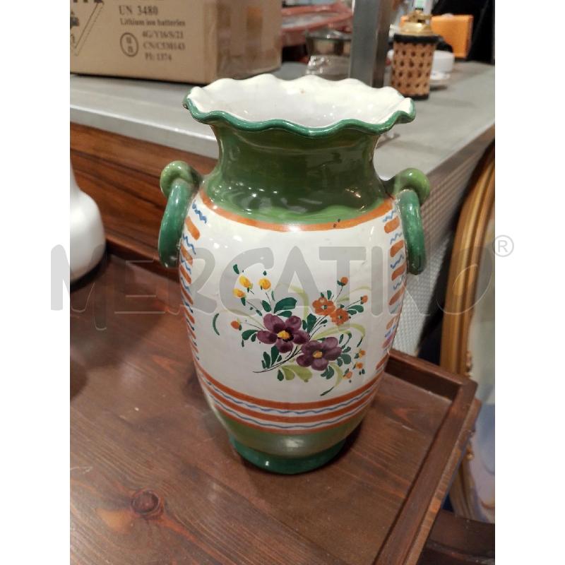 VASO CERAMICA VERDE ARANCIO | Mercatino dell'Usato San giovanni teatino 1