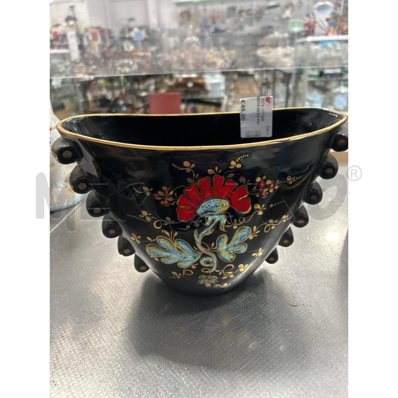 VASO DE RUTA NERO FIORI | Mercatino dell'Usato San giovanni teatino 1