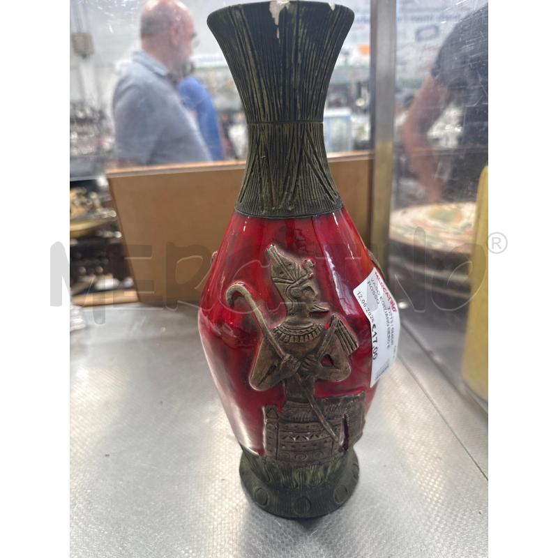 VASO EGIZIANO NERO E ROSSO | Mercatino dell'Usato San giovanni teatino 1