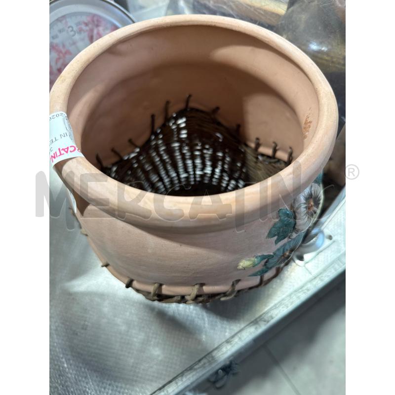 VASO IN TERRACOTTA E VIMINI | Mercatino dell'Usato San giovanni teatino 2