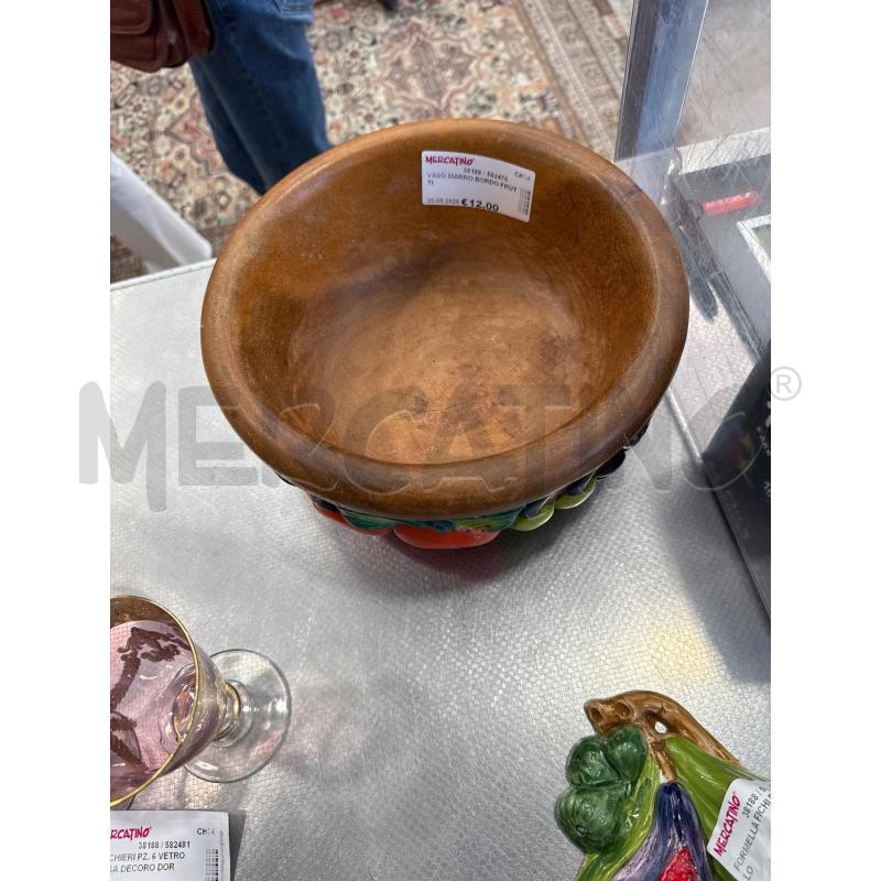 VASO MARRO BORDO FRUTTI | Mercatino dell'Usato San giovanni teatino 2