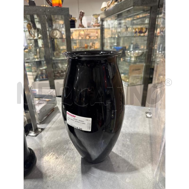 VASO NERO VETRO V.NASON | Mercatino dell'Usato San giovanni teatino 1