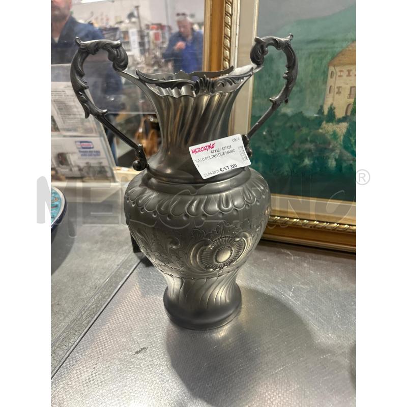 VASO PELTRO DUE MANICI | Mercatino dell'Usato San giovanni teatino 1