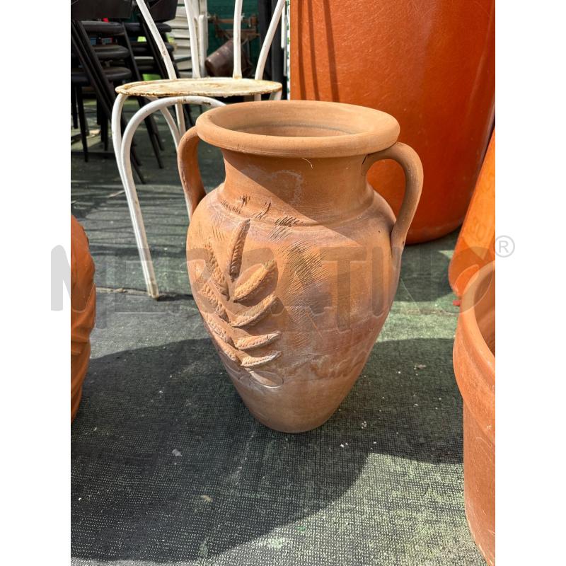 VASO TERRACOTTA DECORATO DUE MANICI | Mercatino dell'Usato San giovanni teatino 1