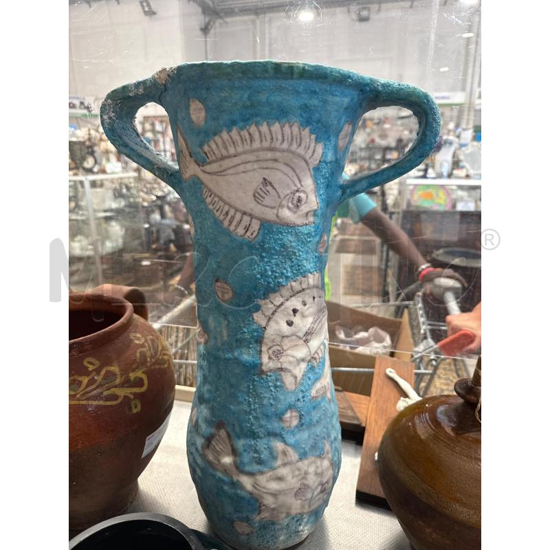 VASO VIETRI AZZURRO PESCI PRESENTA ROTTURA | Mercatino dell'Usato San giovanni teatino 1