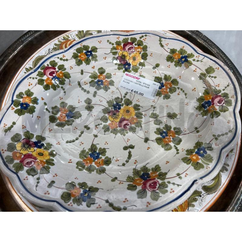 VASSOIO CASTELLI FIORELLINI | Mercatino dell'Usato San giovanni teatino 1