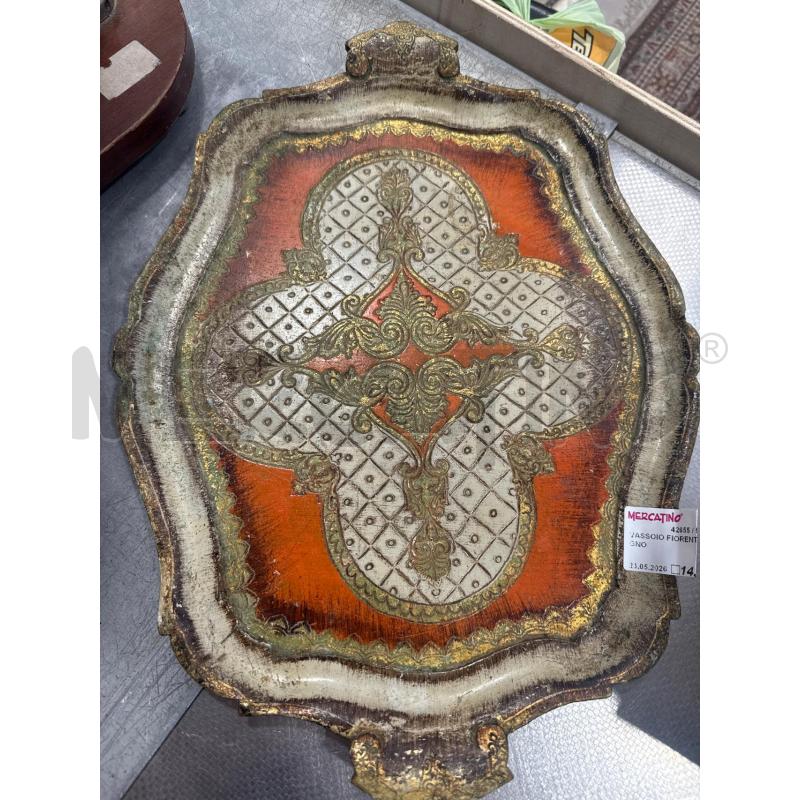 VASSOIO FIORENTINO LEGNO | Mercatino dell'Usato San giovanni teatino 1