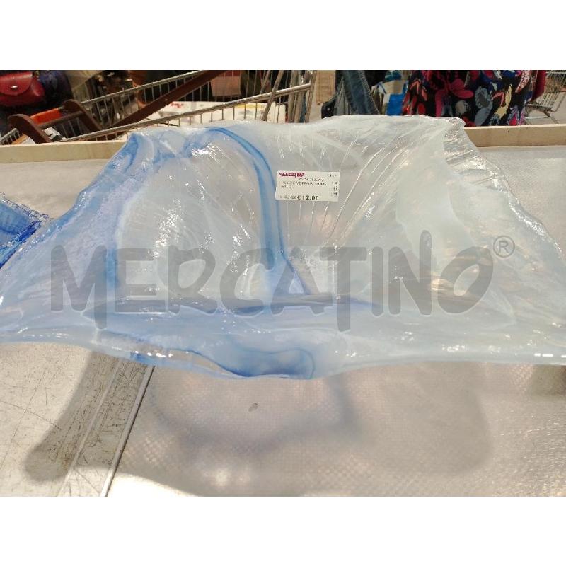VASSOIO VETRO BLU QUADRATO  | Mercatino dell'Usato San giovanni teatino 2