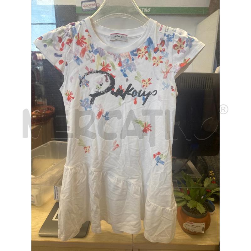 VESTITO BAMBINA PINKO BIANCO FIORELLINI | Mercatino dell'Usato San giovanni teatino 1