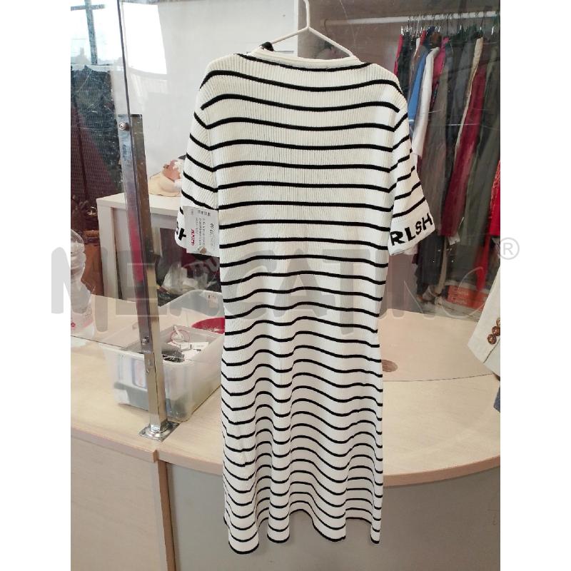 VESTITO BAMBINA RELISH BIANCO RIGHE NERE | Mercatino dell'Usato San giovanni teatino 2