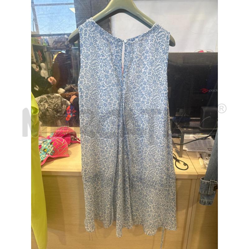 VESTITO DONNA 1970 BIANCO AZZURRO FANTASIA | Mercatino dell'Usato San giovanni teatino 2
