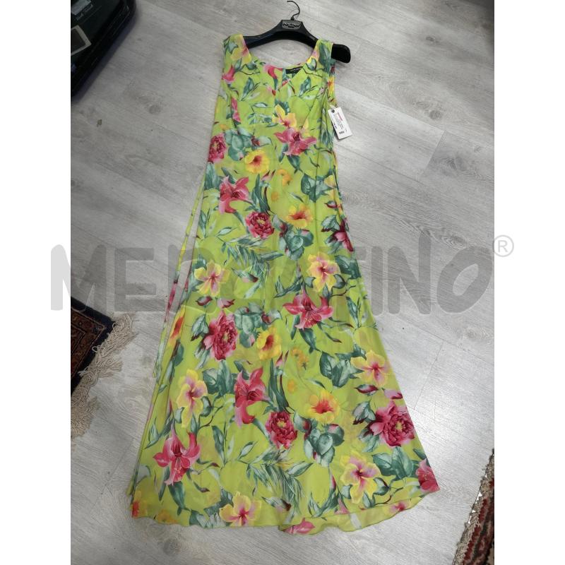 VESTITO DONNA ANNA RACHELE VERDE FANTASIA LUNGO  | Mercatino dell'Usato San giovanni teatino 1