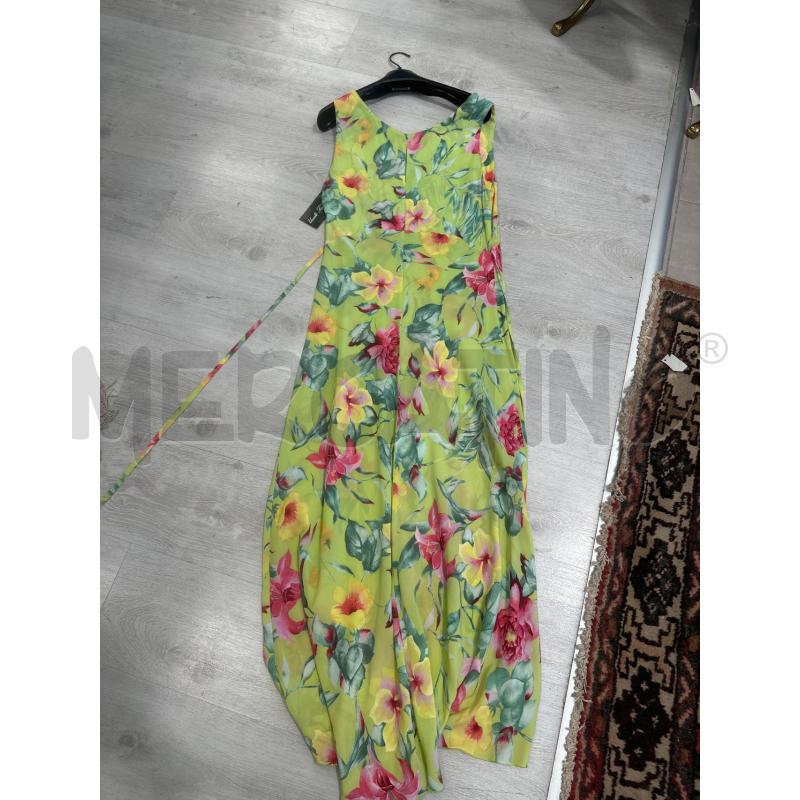 VESTITO DONNA ANNA RACHELE VERDE FANTASIA LUNGO  | Mercatino dell'Usato San giovanni teatino 3