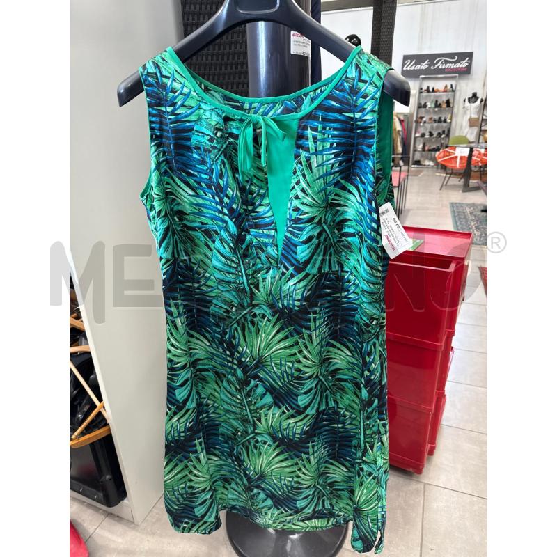 VESTITO DONNA ANTONELLA RAZZOLI JUNGLE VERDE | Mercatino dell'Usato San giovanni teatino 1