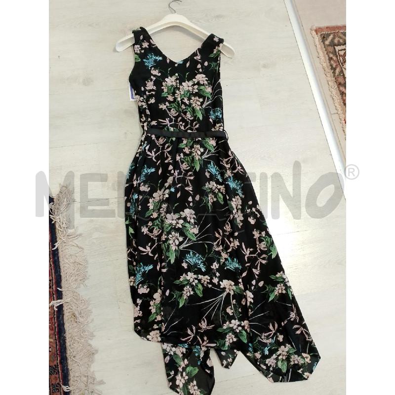 VESTITO DONNA ARTIGLI NERO FIORI | Mercatino dell'Usato San giovanni teatino 2