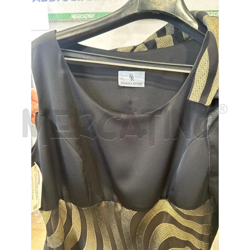 VESTITO DONNA ATELIER BARBARA RINALDI NERO BEIGE + COPRI SPALLA  | Mercatino dell'Usato San giovanni teatino 2