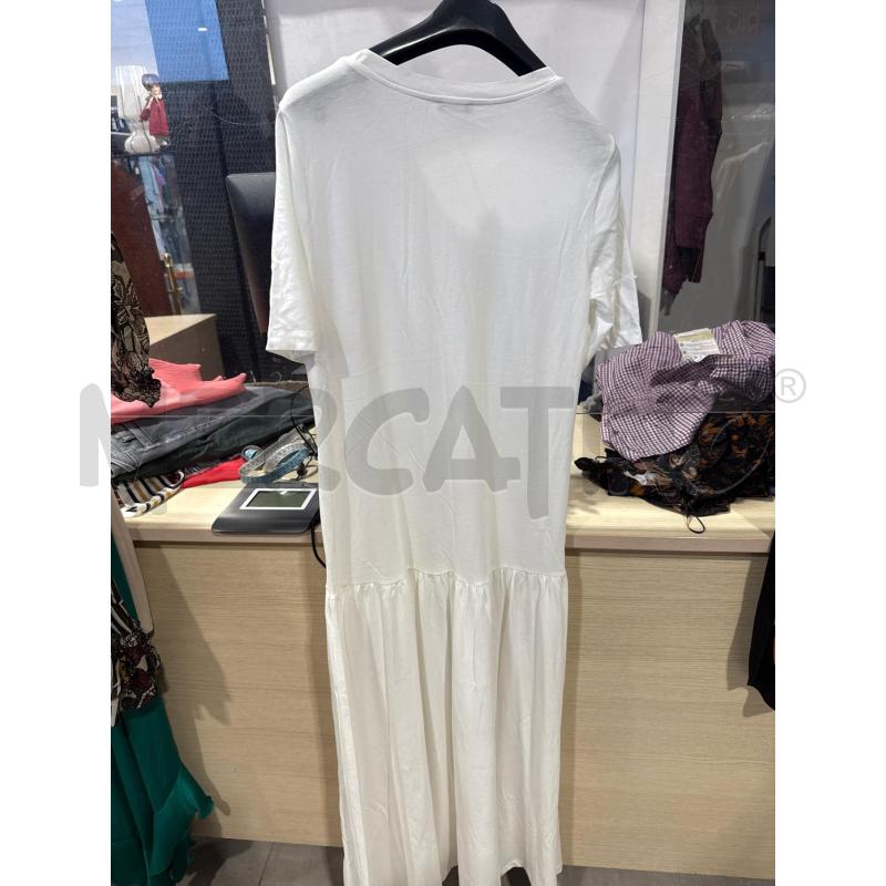 VESTITO DONNA BENETTON BIANCO LUNGO | Mercatino dell'Usato San giovanni teatino 2