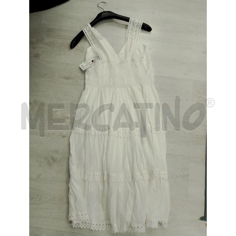 VESTITO DONNA BIANCO PIZZO LNGO SMANICATO  | Mercatino dell'Usato San giovanni teatino 2