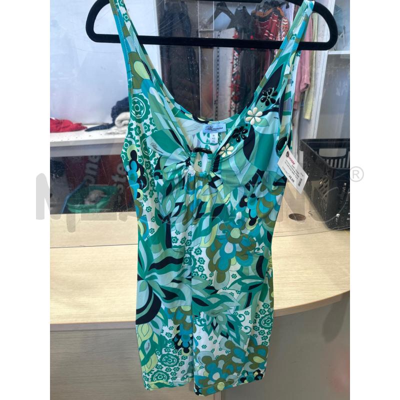 VESTITO DONNA BLUMARINE FANTASIA VERDE AZZURRA TG S | Mercatino dell'Usato San giovanni teatino 1