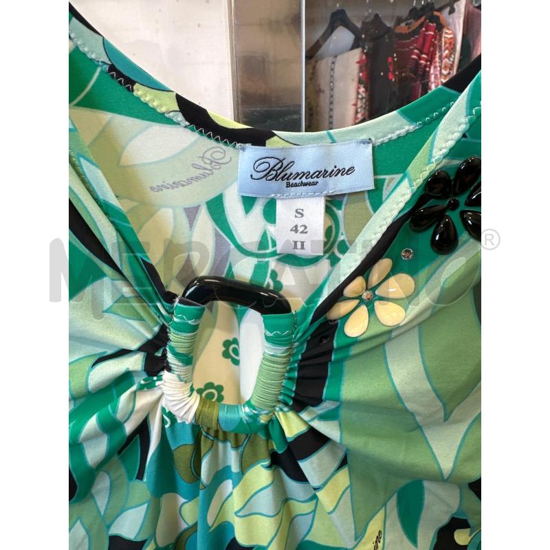 VESTITO DONNA BLUMARINE FANTASIA VERDE AZZURRA TG S | Mercatino dell'Usato San giovanni teatino 2
