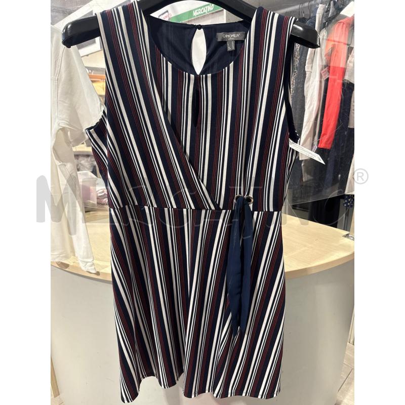 VESTITO DONNA CAMOMILLA BLU ROSSO STRISCE  | Mercatino dell'Usato San giovanni teatino 1