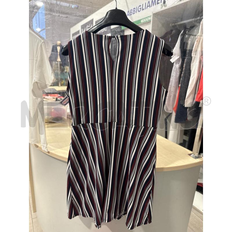 VESTITO DONNA CAMOMILLA BLU ROSSO STRISCE  | Mercatino dell'Usato San giovanni teatino 2