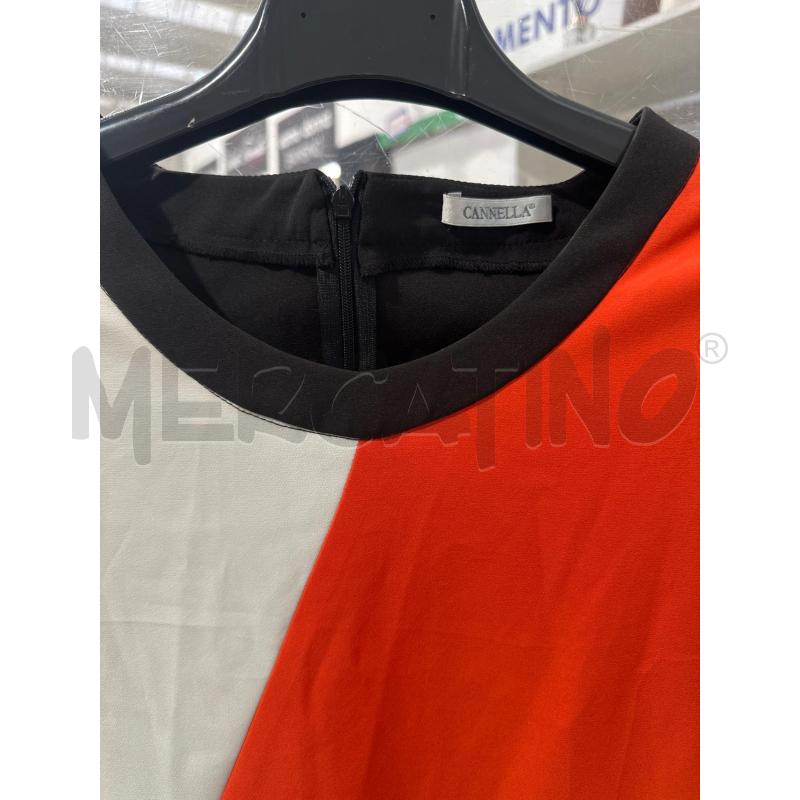 VESTITO DONNA CANNELLA NERO BIANCO CORALLO | Mercatino dell'Usato San giovanni teatino 2