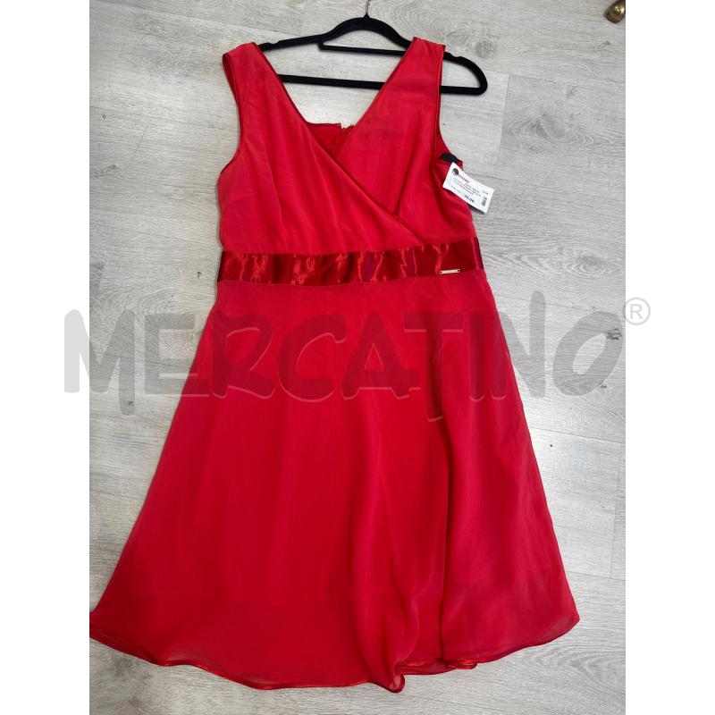 VESTITO DONNA CARLA MONTANARINI ROSSO | Mercatino dell'Usato San giovanni teatino 1