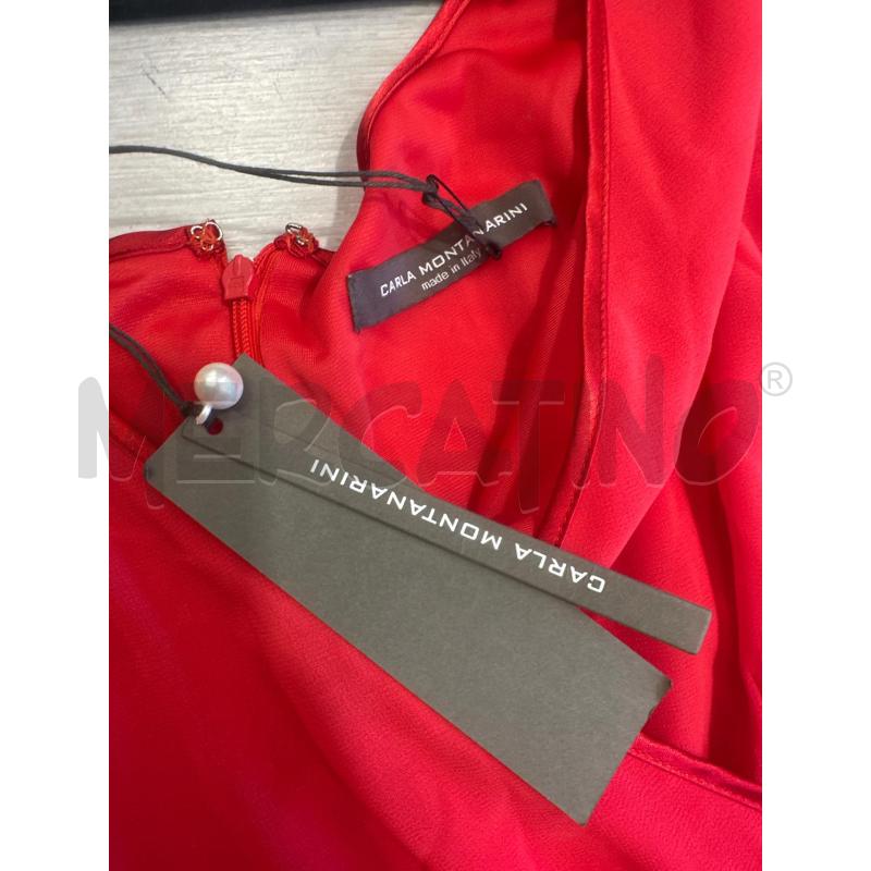 VESTITO DONNA CARLA MONTANARINI ROSSO | Mercatino dell'Usato San giovanni teatino 2