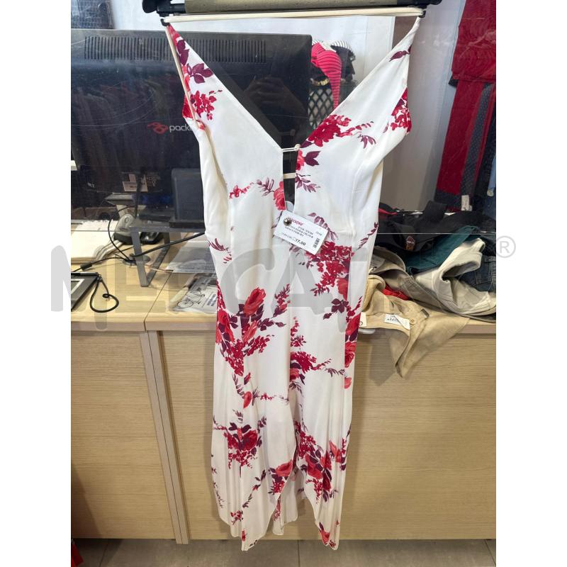 VESTITO DONNA CELYN B BIANCO FIORI ROSSI | Mercatino dell'Usato San giovanni teatino 1