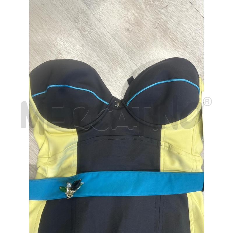 VESTITO DONNA CELYN B NERO GIALL CINTURINA BLU | Mercatino dell'Usato San giovanni teatino 2