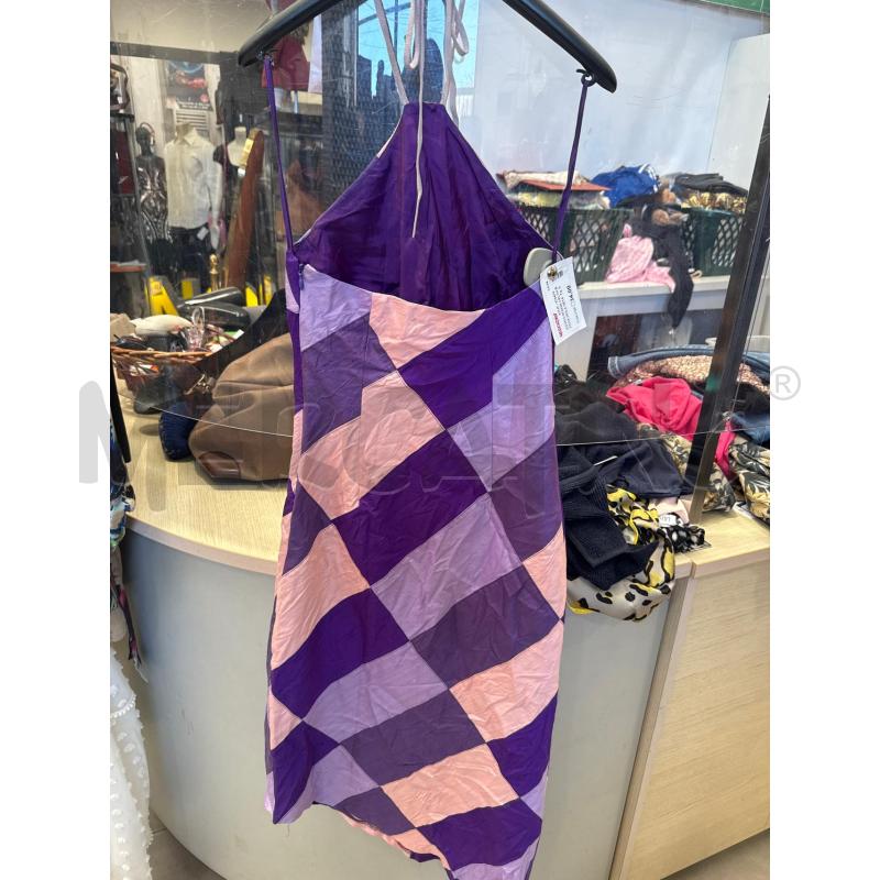 VESTITO DONNA CELYN B ROSA VIOLA SETA | Mercatino dell'Usato San giovanni teatino 2