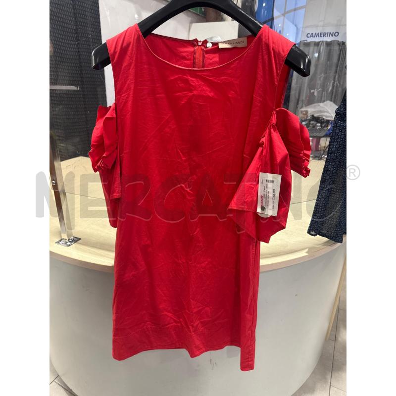 VESTITO DONNA COCCAPANI ROSSO MANICHE RICCETTI | Mercatino dell'Usato San giovanni teatino 1