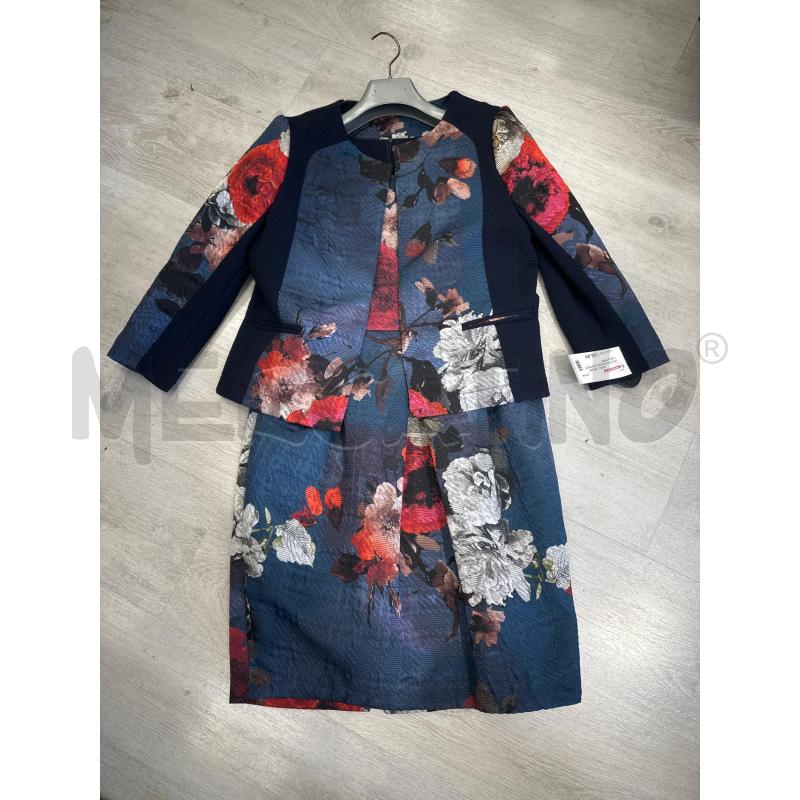 VESTITO DONNA COMPLETO BLU FIORI | Mercatino dell'Usato San giovanni teatino 1