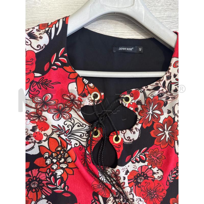 VESTITO DONNA DENNY ROSE FANTASIA ROSSO ARANCIONE BIANCO | Mercatino dell'Usato San giovanni teatino 2