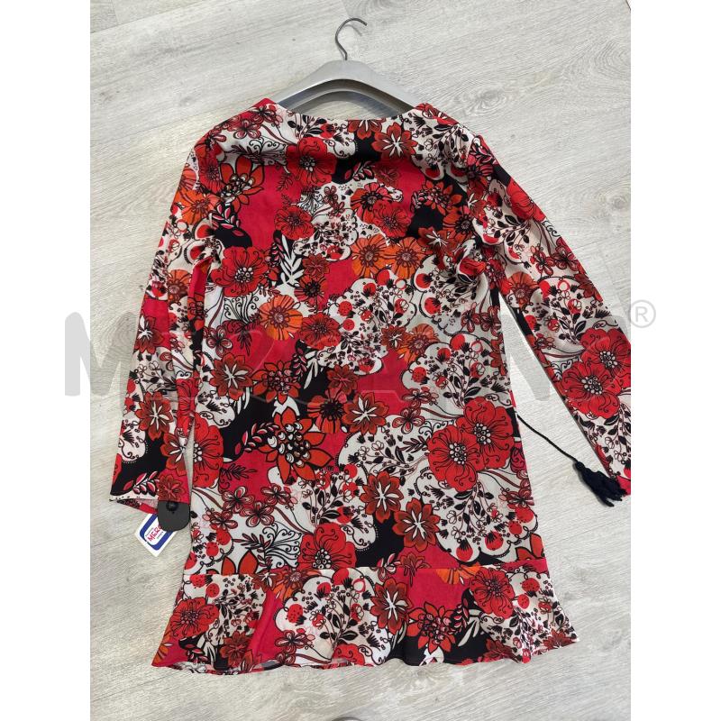 VESTITO DONNA DENNY ROSE FANTASIA ROSSO ARANCIONE BIANCO | Mercatino dell'Usato San giovanni teatino 3