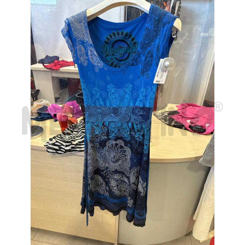 VESTITO DONNA DESIGUAL FANTASIA BLU | Mercatino dell'Usato San giovanni teatino 1