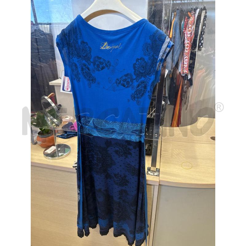 VESTITO DONNA DESIGUAL FANTASIA BLU | Mercatino dell'Usato San giovanni teatino 2