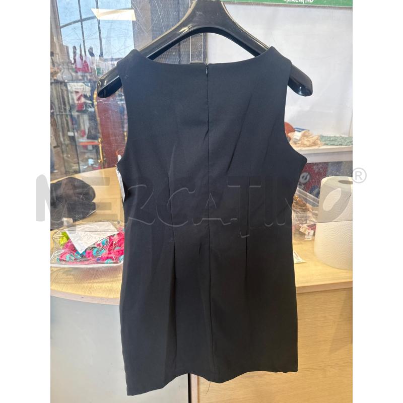 VESTITO DONNA DESIGUAL NERO FIORI | Mercatino dell'Usato San giovanni teatino 2
