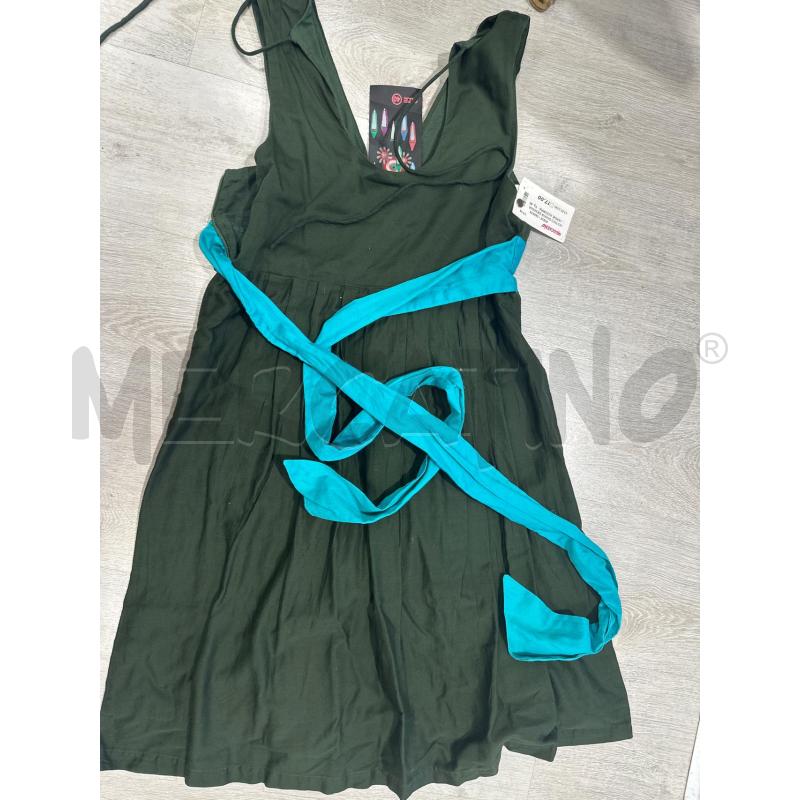 VESTITO DONNA DESIGUAL VERDE AZZURRA  | Mercatino dell'Usato San giovanni teatino 3