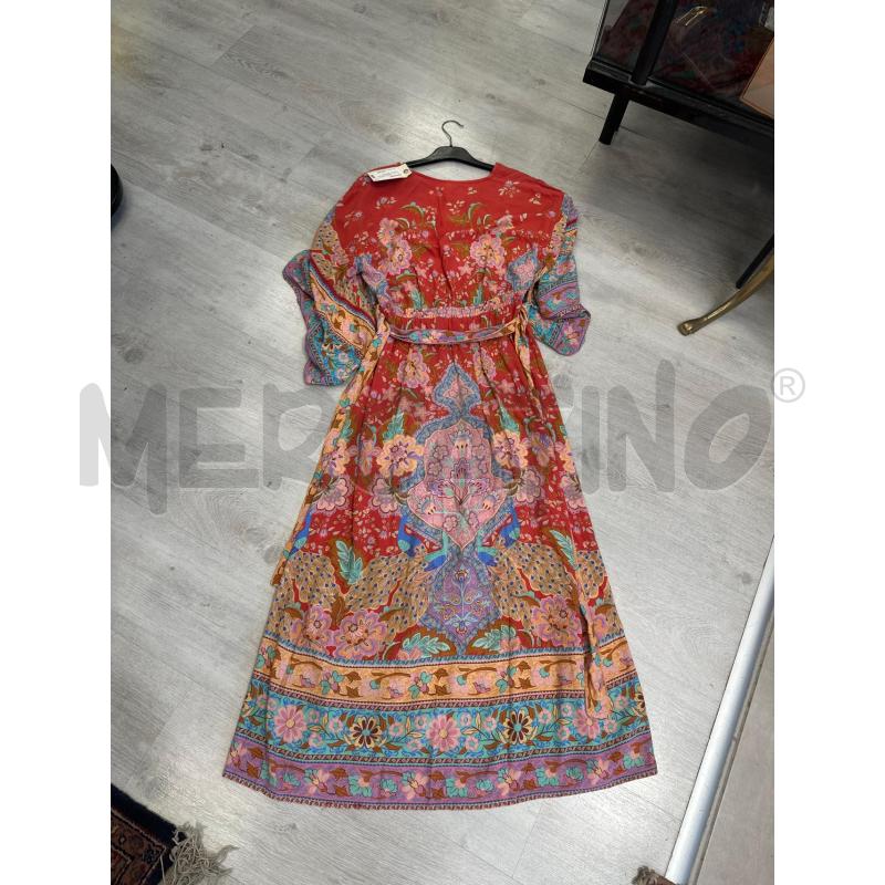 VESTITO DONNA FANTASIA BIANCO ROSSO FIORELLINI | Mercatino dell'Usato San giovanni teatino 3