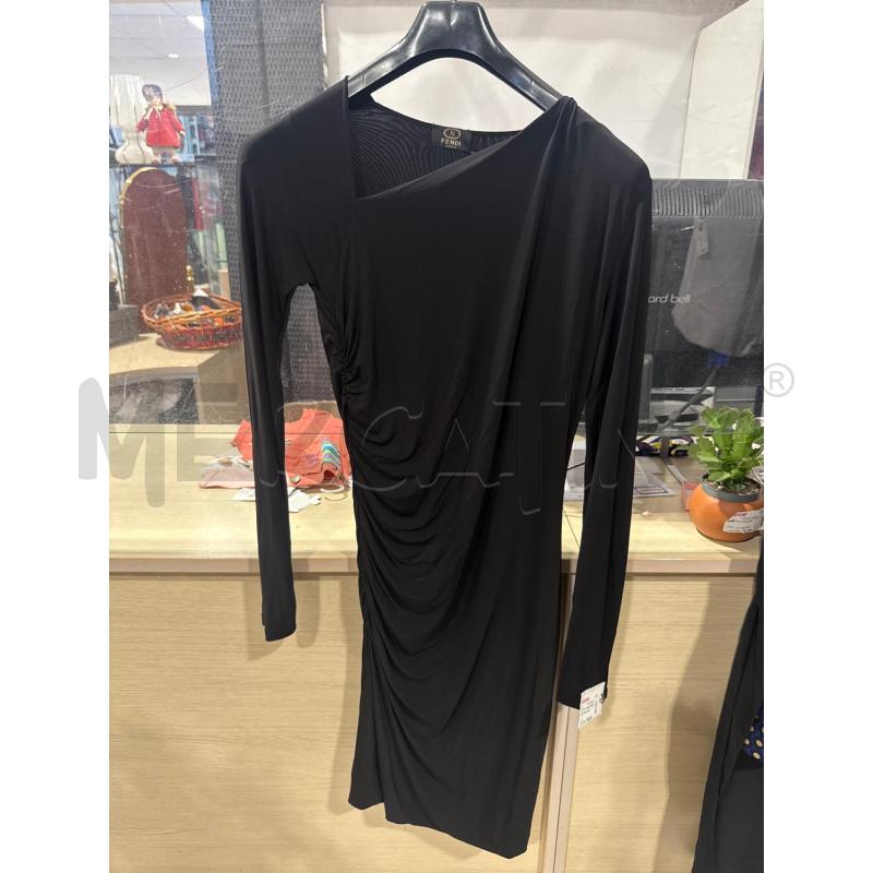 VESTITO DONNA FENDI NERO ARRICCIATO | Mercatino dell'Usato San giovanni teatino 1